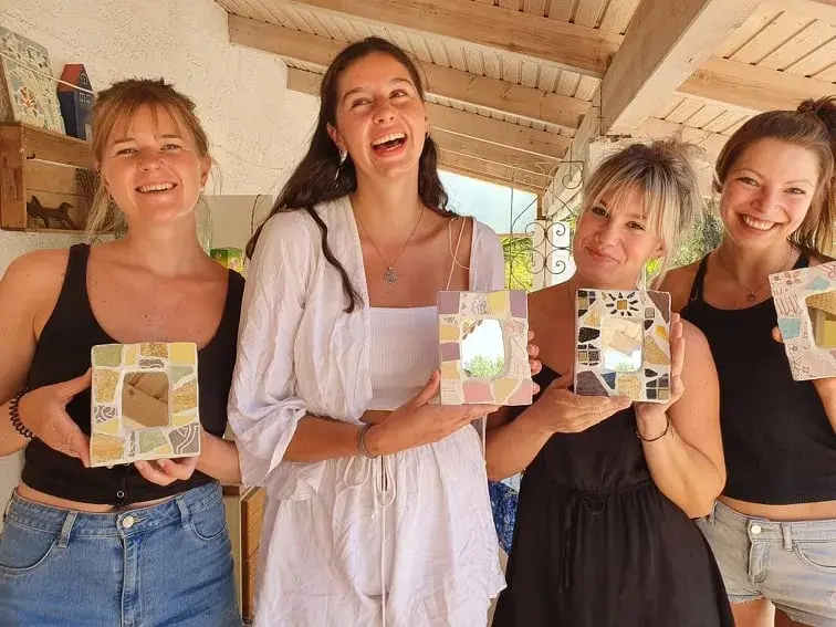 Gallery image for Mosaic Mirror Workshop – A Creative Pause in Nature